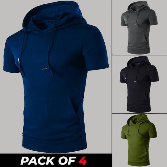 4 Pieces - Hooded Shirts